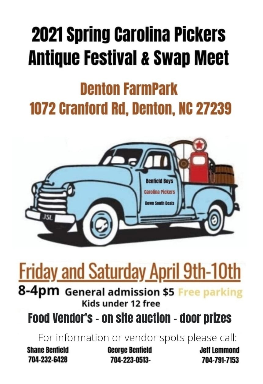 Carolina Pickers Festival Antiques, Vintage and Classic Cars Swap Meet